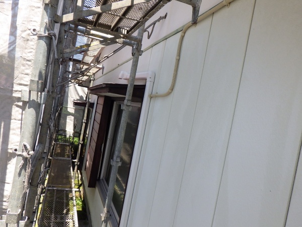 高圧洗浄後の外壁面の状態です