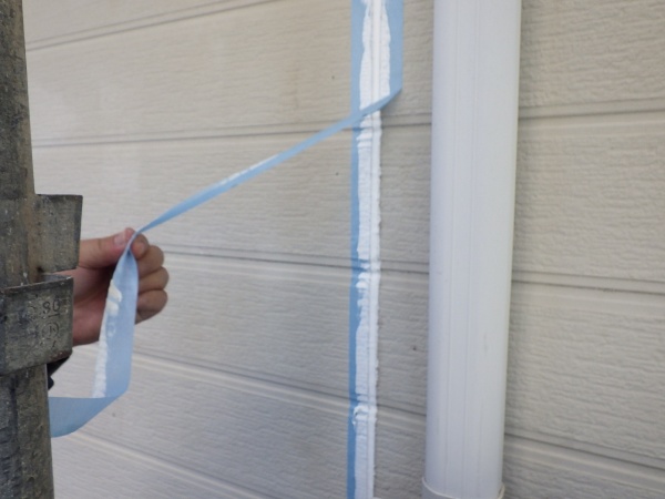 シーリング養生を剥がしました