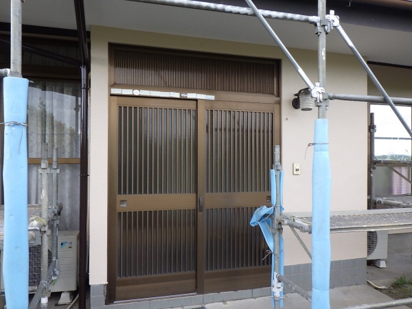 リシン壁の完工です