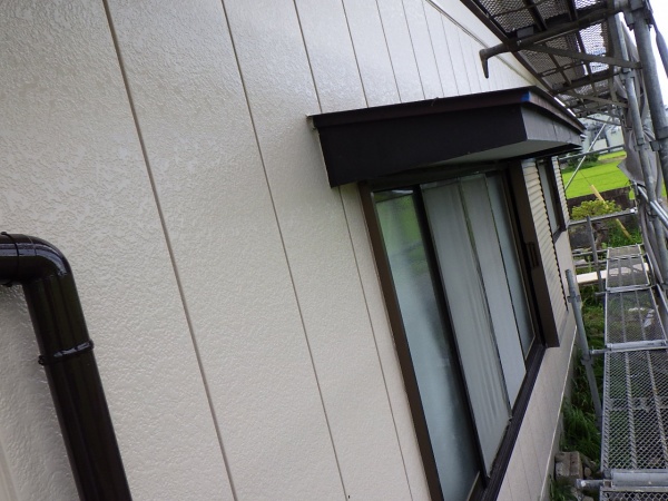 金属製サイディングの完工です