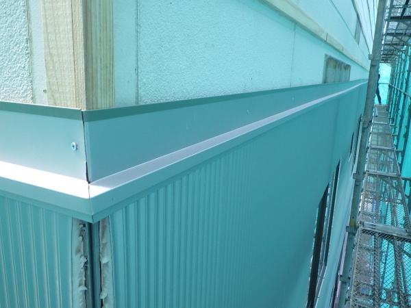 中間水切りの取り付け終了です