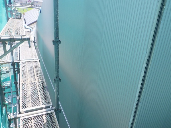 北面のサイディング取り付け終了です