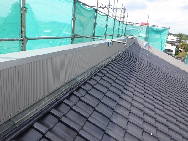 パラペット内側の完工です