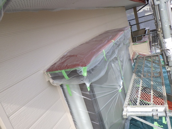 外壁の中塗り終了です