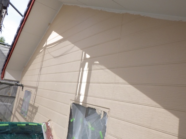 外壁上塗り終了です