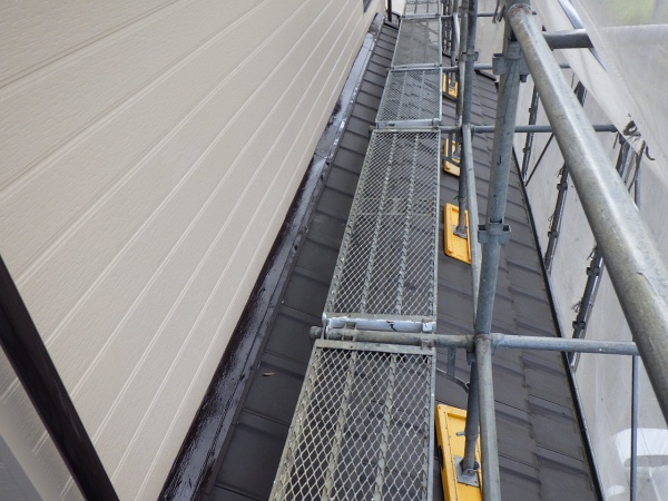 ２階外壁部の完工です