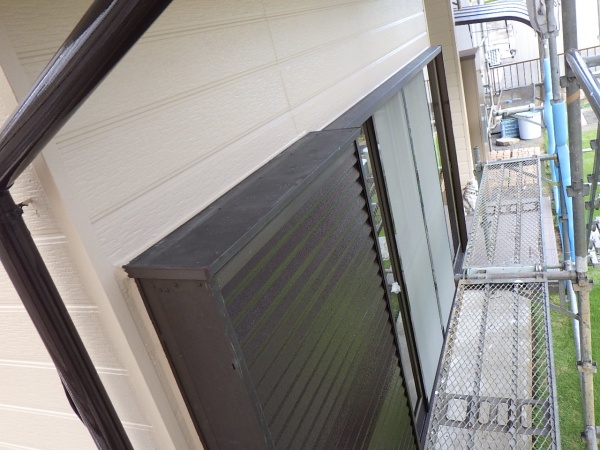 １階外壁部の完工です