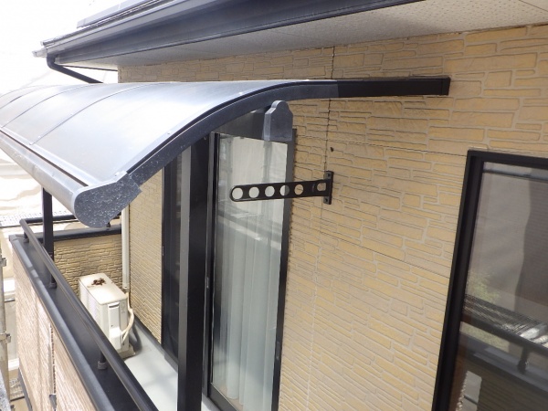 ２階外壁の洗浄終了です