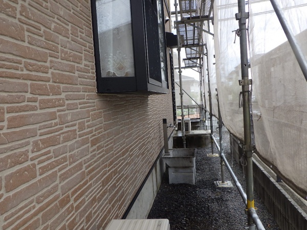 １階外壁の洗浄終了です