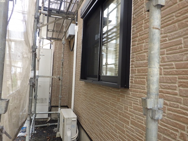 １階外壁の洗浄終了です