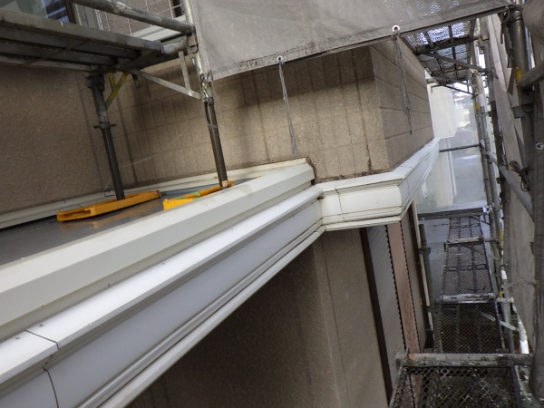 外壁の洗浄終了です