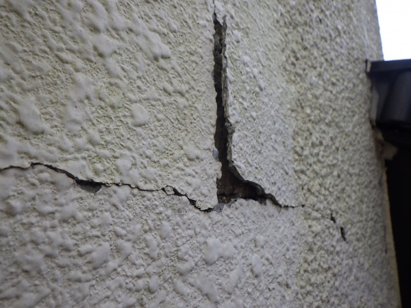 洗浄前の外壁面の状態です