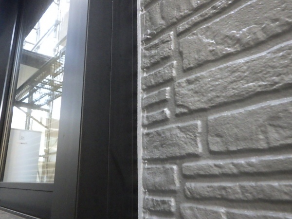 外壁面の補修終了です