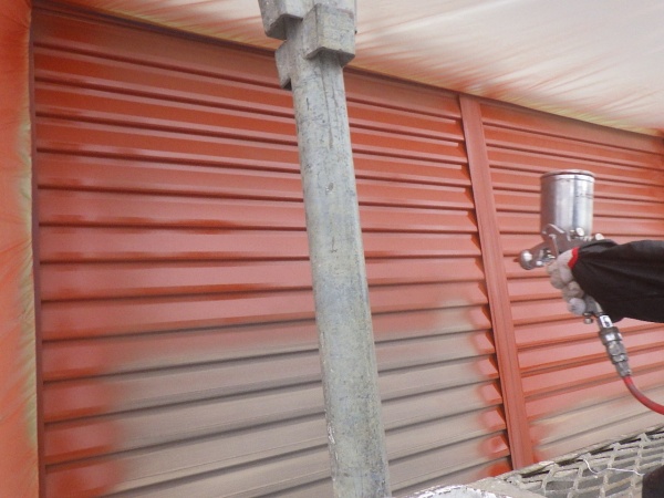 錆止め吹付中です