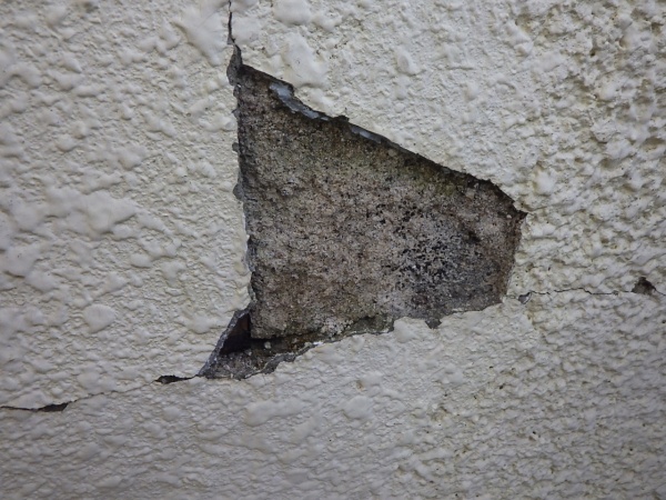 洗浄前の外壁面の状態です