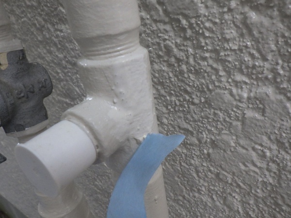 外壁面の補修終了です