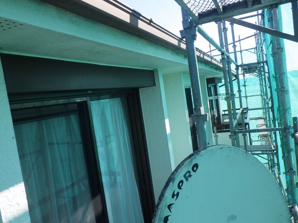 洗浄前の２階外壁の状態です