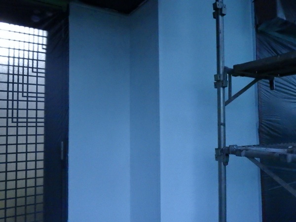 １階外壁の下塗り終了です