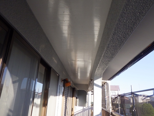 軒天部の完工です