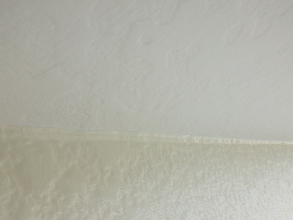 取り合いの養生を撤去しました