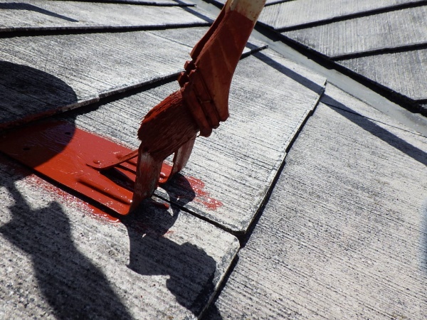 錆止め塗装中です