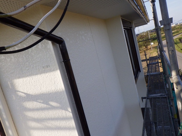 ２階外壁面の完工です