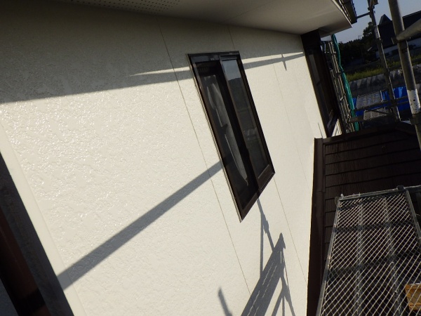 ２階外壁面の完工です