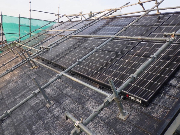 洗浄後の大屋根の状態です