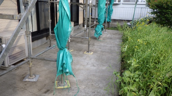 洗浄後の土間の状態です