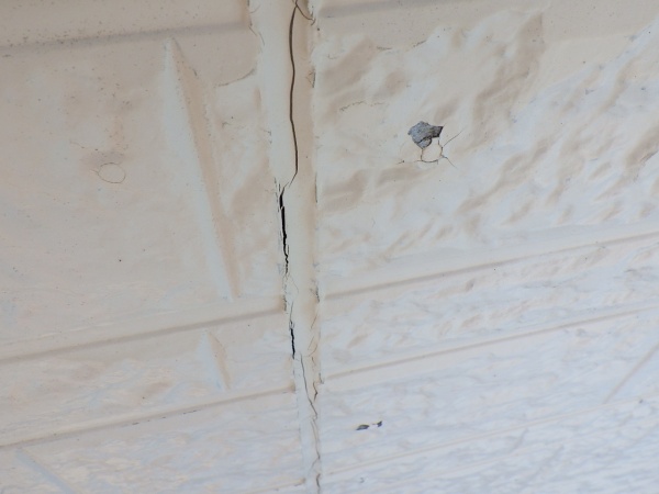 既存外壁目地の状態です