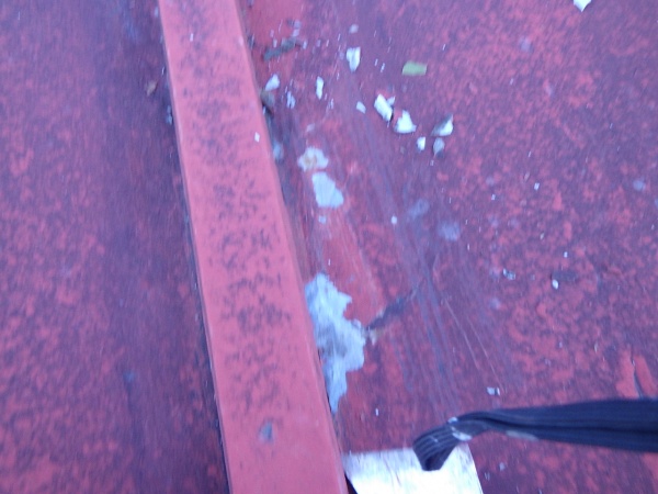 板金のケレン中です