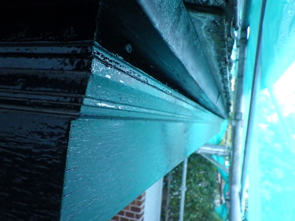 破風上塗り終了です