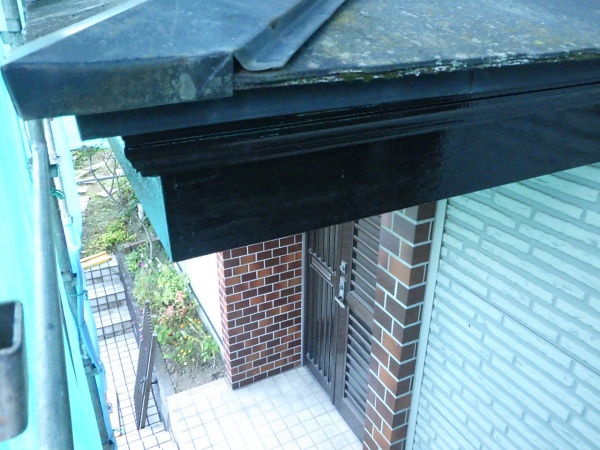 破風上塗り終了です