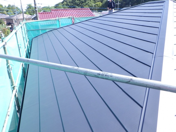 北面の完工です