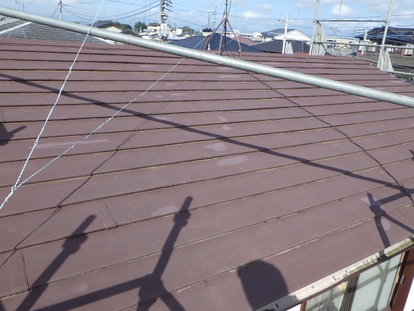 施工前の切妻屋根の状態です