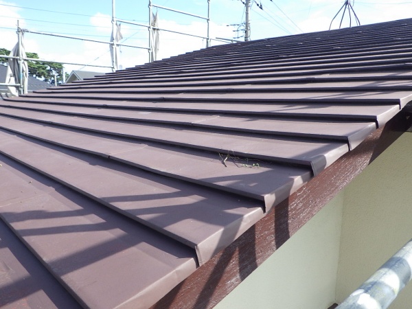 施工前の切妻屋根の状態です