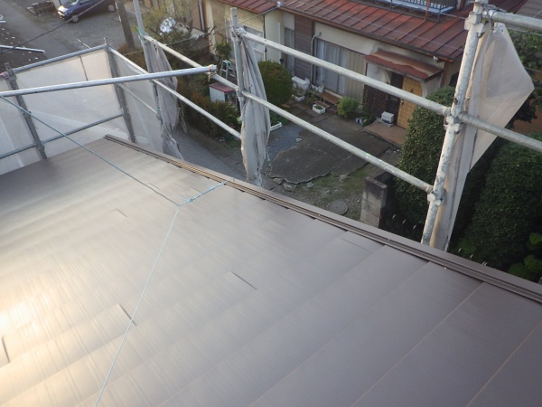 ケラバ包み板金の取り付け終了です