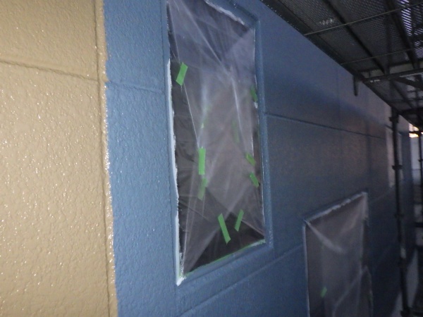 青い部分の中塗り終了です