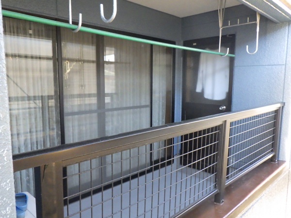 ベランダ周りの完工です