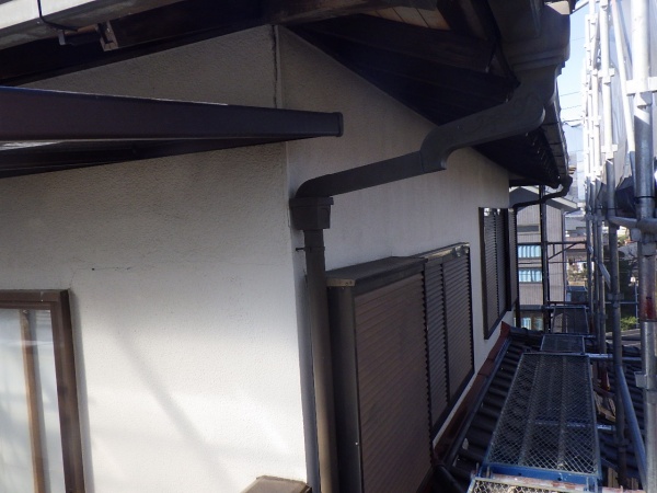 外壁面の洗浄が終了しました