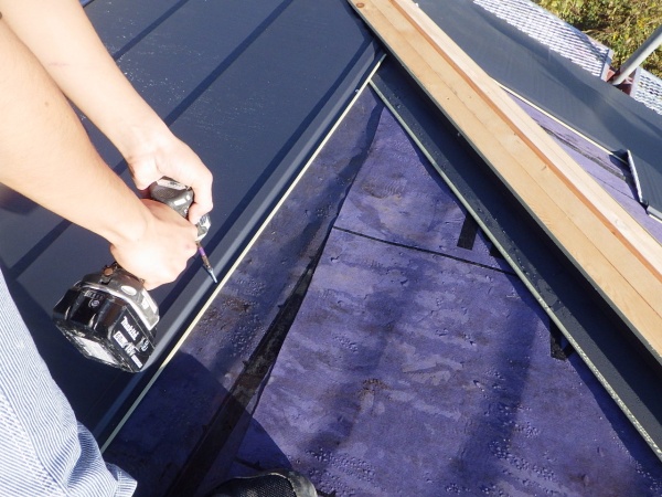 中段まで取り付け終了です