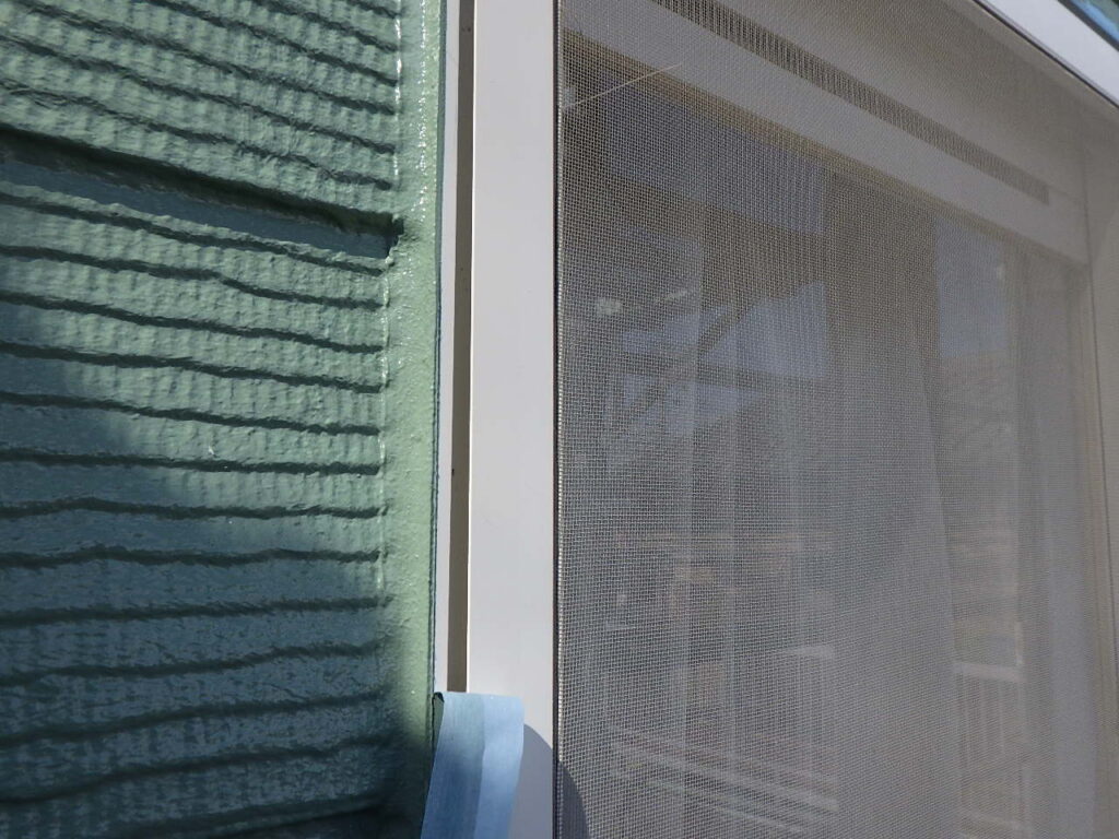 外壁見切り補修終了です