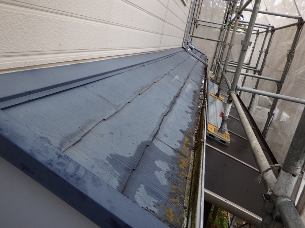 施工前の下屋根の状態です