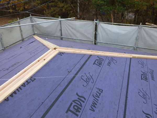 棟木の取り付けが終了しました