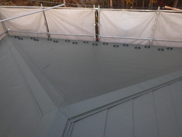 袖棟と大棟の納です