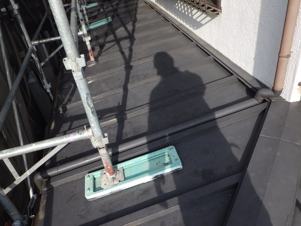 施工前の下屋根の状態です