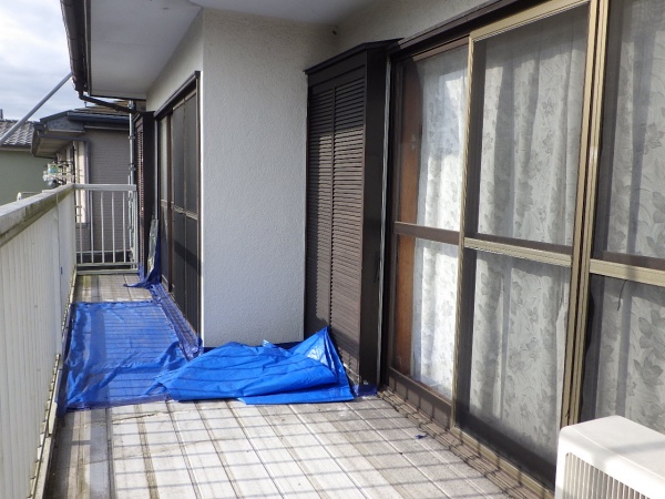 施工前の戸袋の状態です