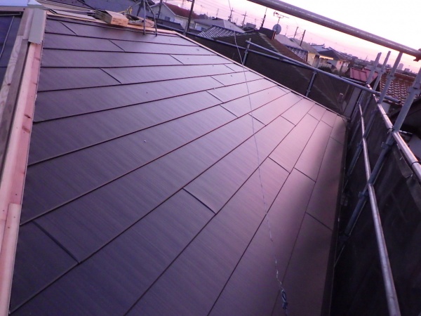 施工後の屋根の状態です