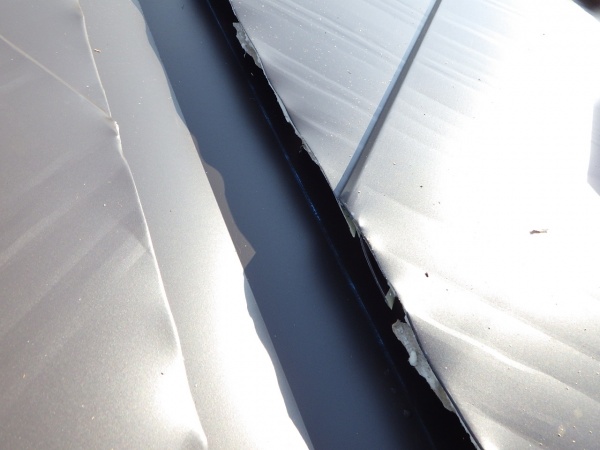 谷樋のルーフ切り口の納です