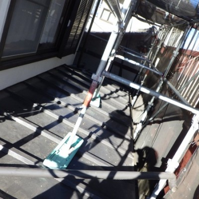 壁水切りを撤去しました